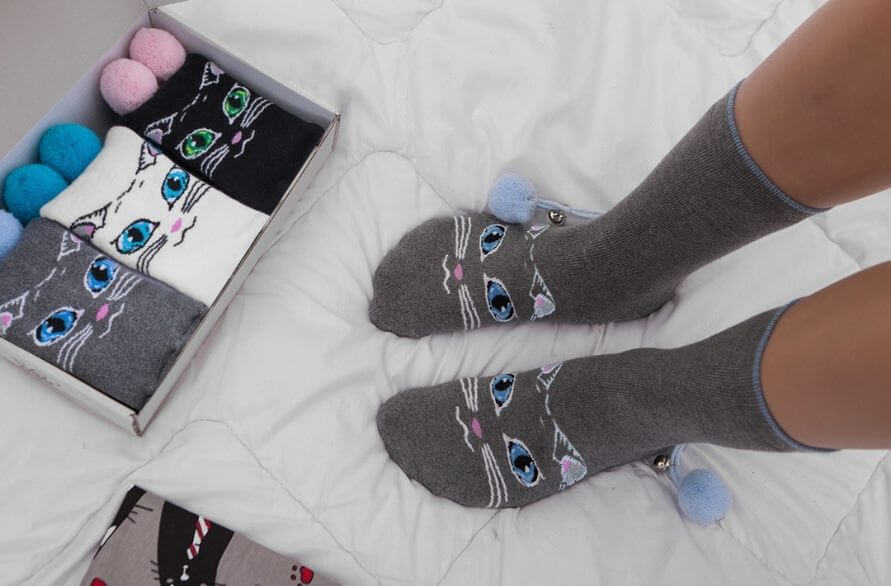 Cute Cat Socks Box for woman as an ideal gift for different occassions